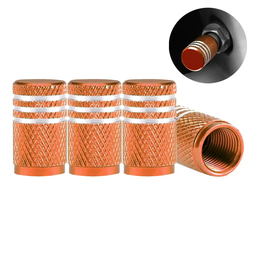Aluminium Tire Valve Stem Caps (4Pcs) (different colours available) Habicare