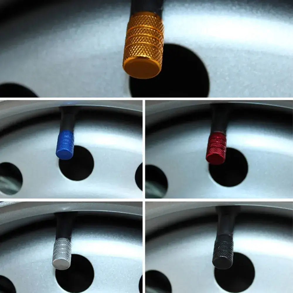 Aluminium Tire Valve Stem Caps (4Pcs) (different colours available) Habicare