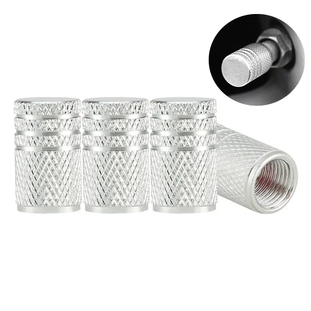 Aluminium Tire Valve Stem Caps (4Pcs) (different colours available) Habicare