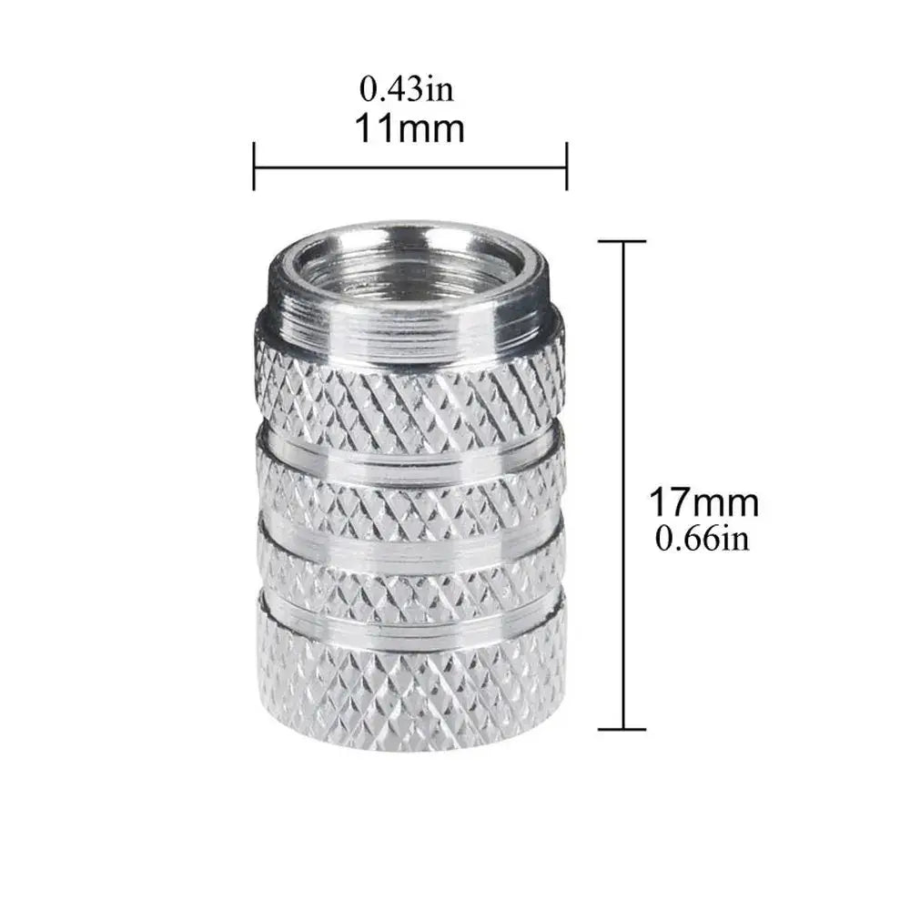 Aluminium Tire Valve Stem Caps (4Pcs) (different colours available) Habicare