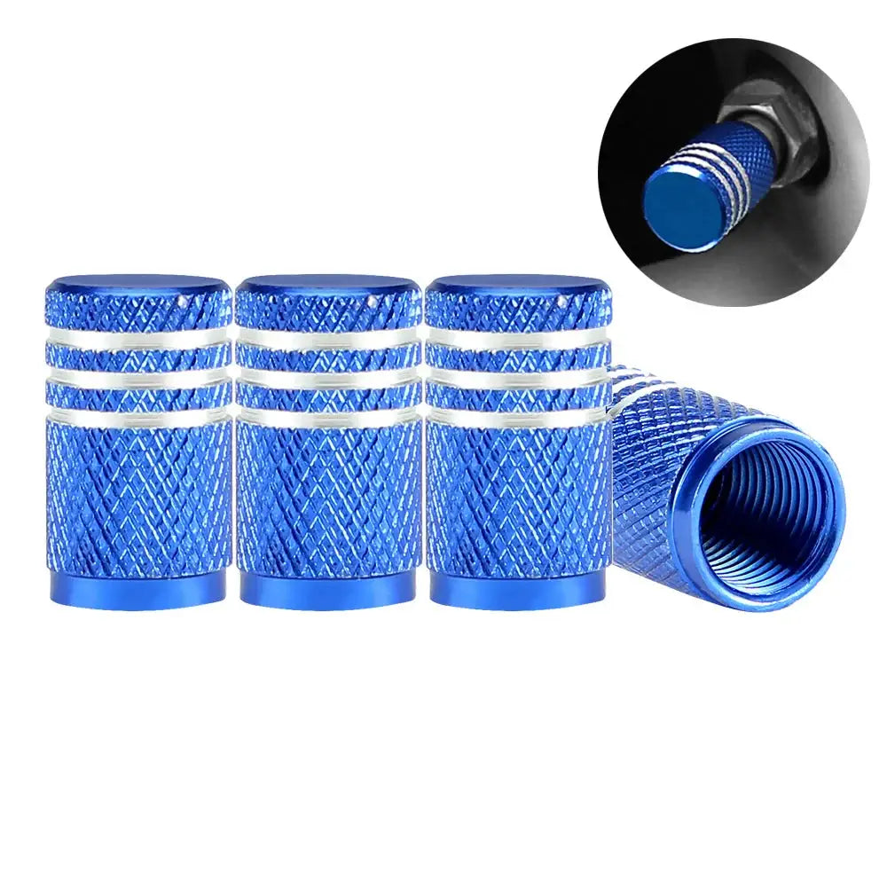 Aluminium Tire Valve Stem Caps (4Pcs) (different colours available) Habicare