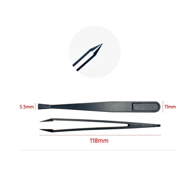 Anti-static Plastic Tweezers (8 piece) That Watch Shop