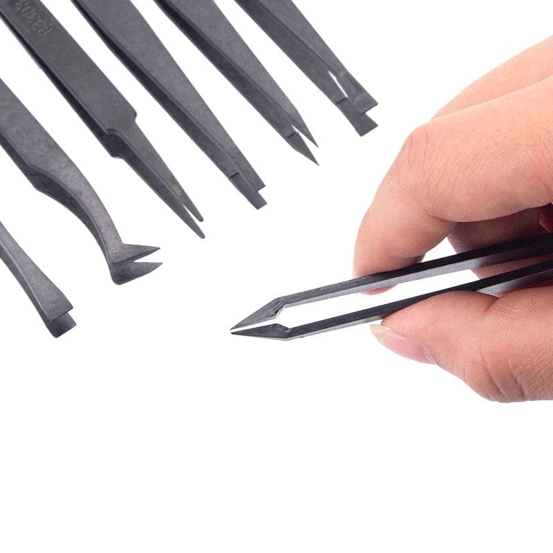 Anti-static Plastic Tweezers (8 piece) That Watch Shop