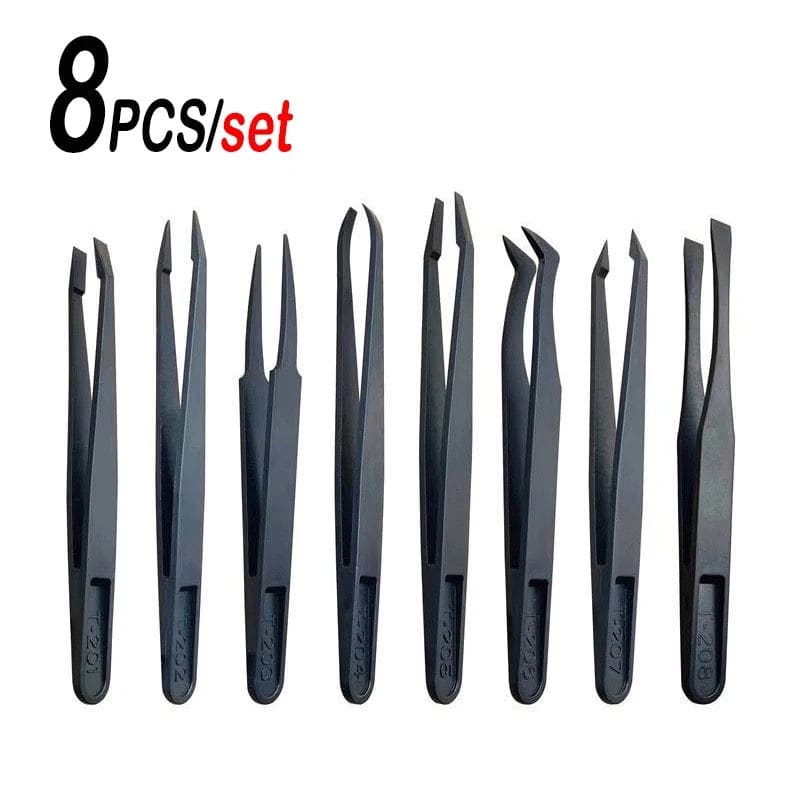 Anti-static Plastic Tweezers (8 piece) That Watch Shop