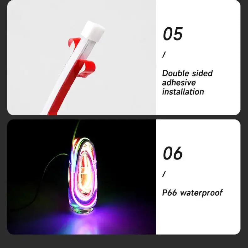 APP-Controlled LED Car Hood Light Strip (12V) Habicare