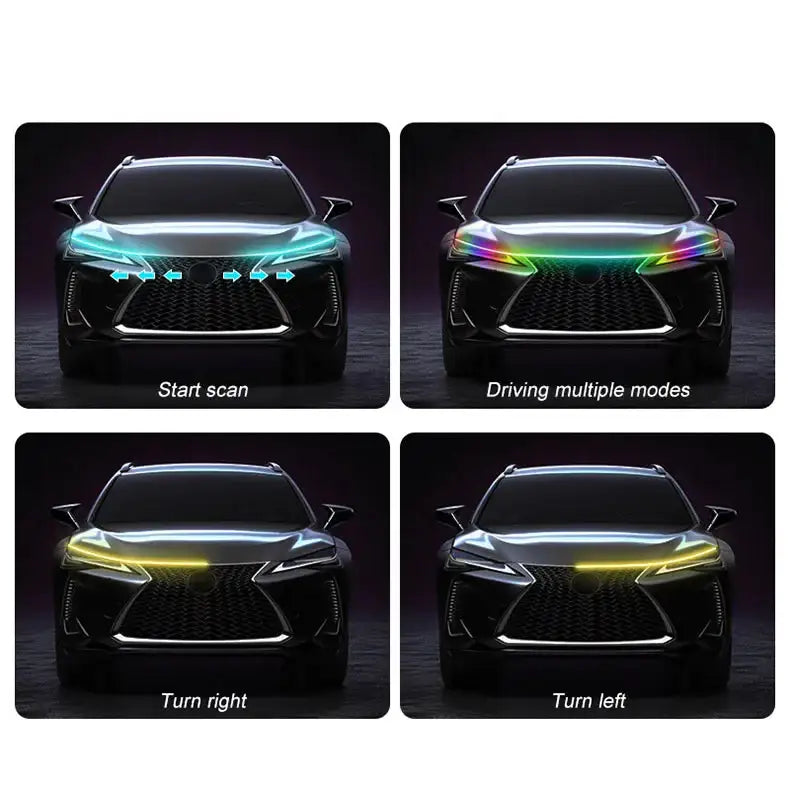 APP-Controlled LED Car Hood Light Strip (12V) Habicare