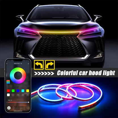 APP-Controlled LED Car Hood Light Strip (12V) Habicare
