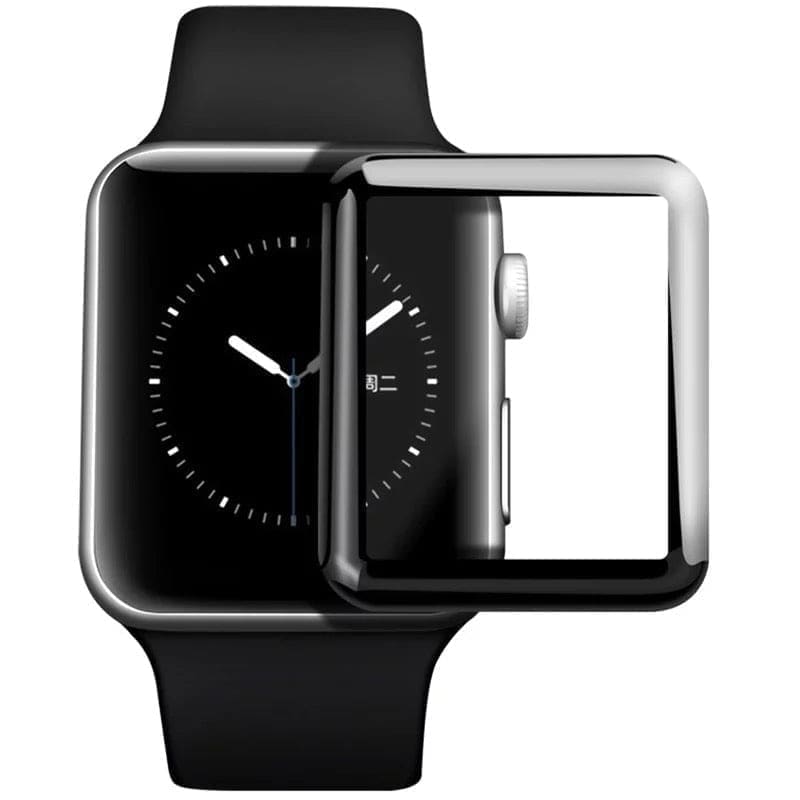 Two clear screen protectors for Apple Watch 1st generation 42mm, designed to shield the watch display from scratches.