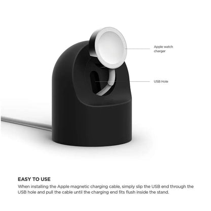 Apple Watch charging stand by That Watch Shop in six colors, designed to hold and charge your Apple Watch securely.