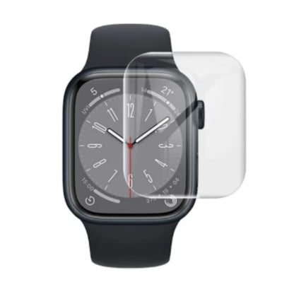 Hydrogel screen protectors for Apple Watch Series 8 41mm, pack of 6, designed to protect the watch display from scratches and impacts.