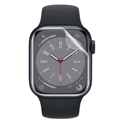 Set of six gray hydrogel screen protectors for Apple Watch Series 9 41mm, designed to safeguard the watch display.