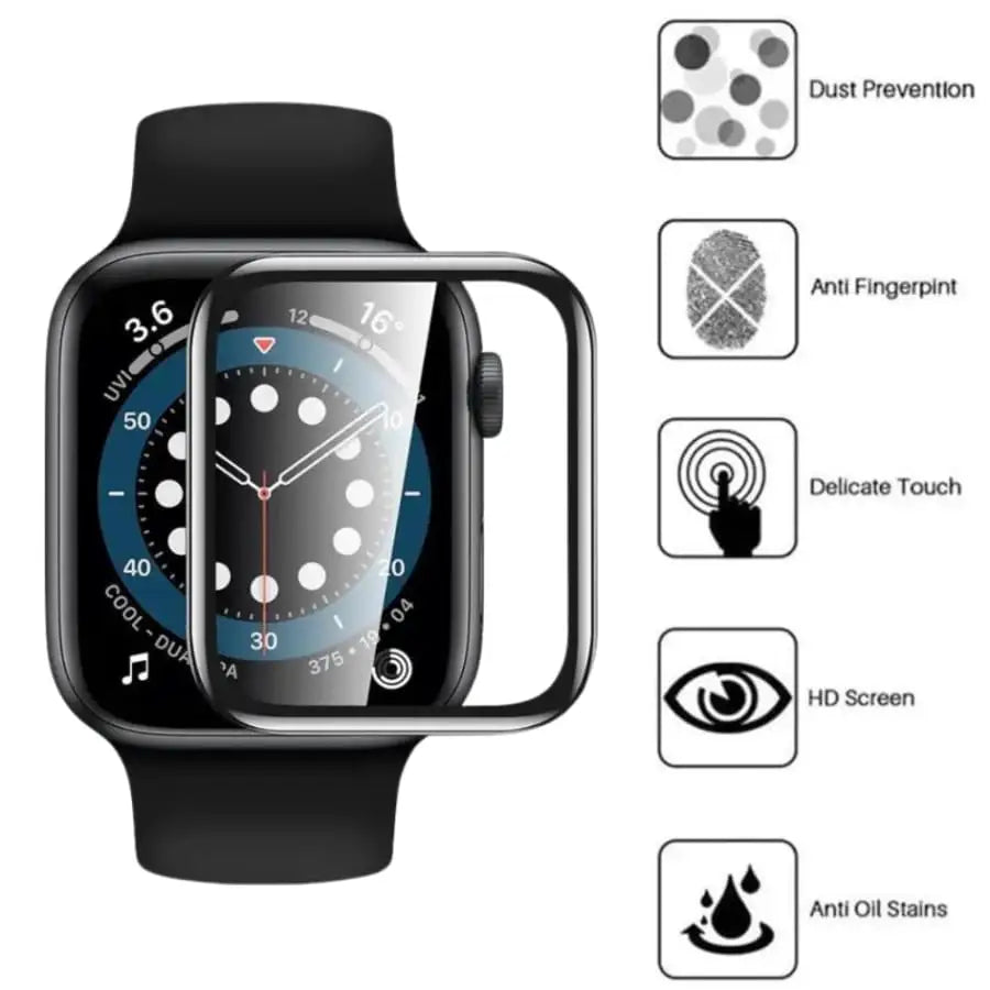 Screen Protector for Apple Watch Series 9 (41mm) (Pack of 5) Habicare