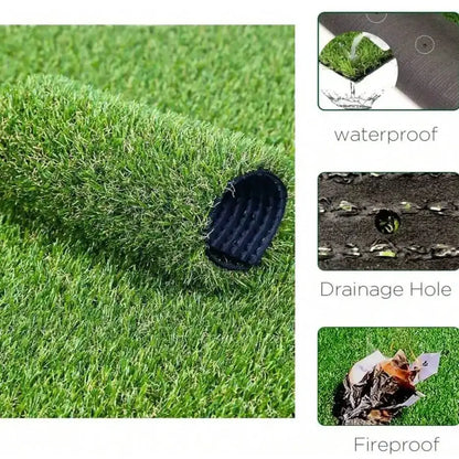 Artificial Indoor & Outdoor Synthetic Grass Mat (1–5m) Habicare
