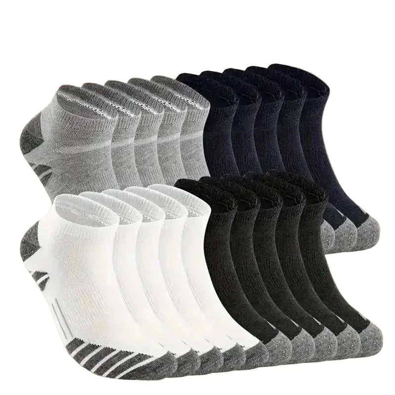 Athletic Ankle Socks – Cushioned Cotton, 1/10/20 Pairs (Unisex) Habicare
