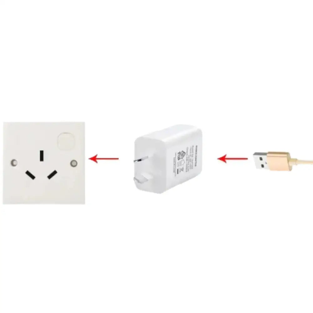 Habicare AU travel adapter USB charger with 5V 1A/2A output, compact TWS design for convenient international power charging