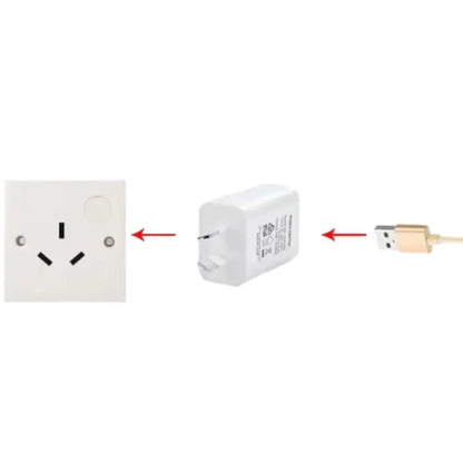 Habicare AU travel adapter USB charger with 5V 1A/2A output, compact TWS design for convenient international power charging