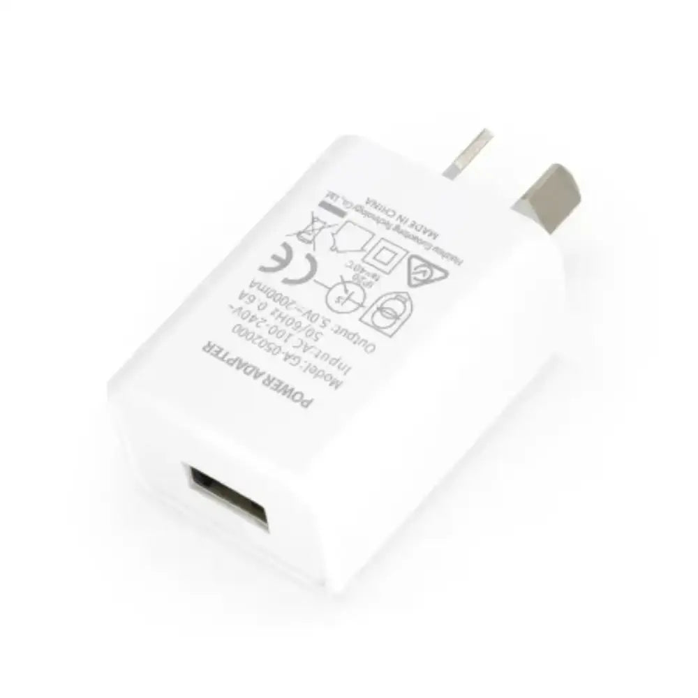 Habicare AU travel adapter with USB charger, 5V 1A/2A, compact TWS design for international travel compatibility