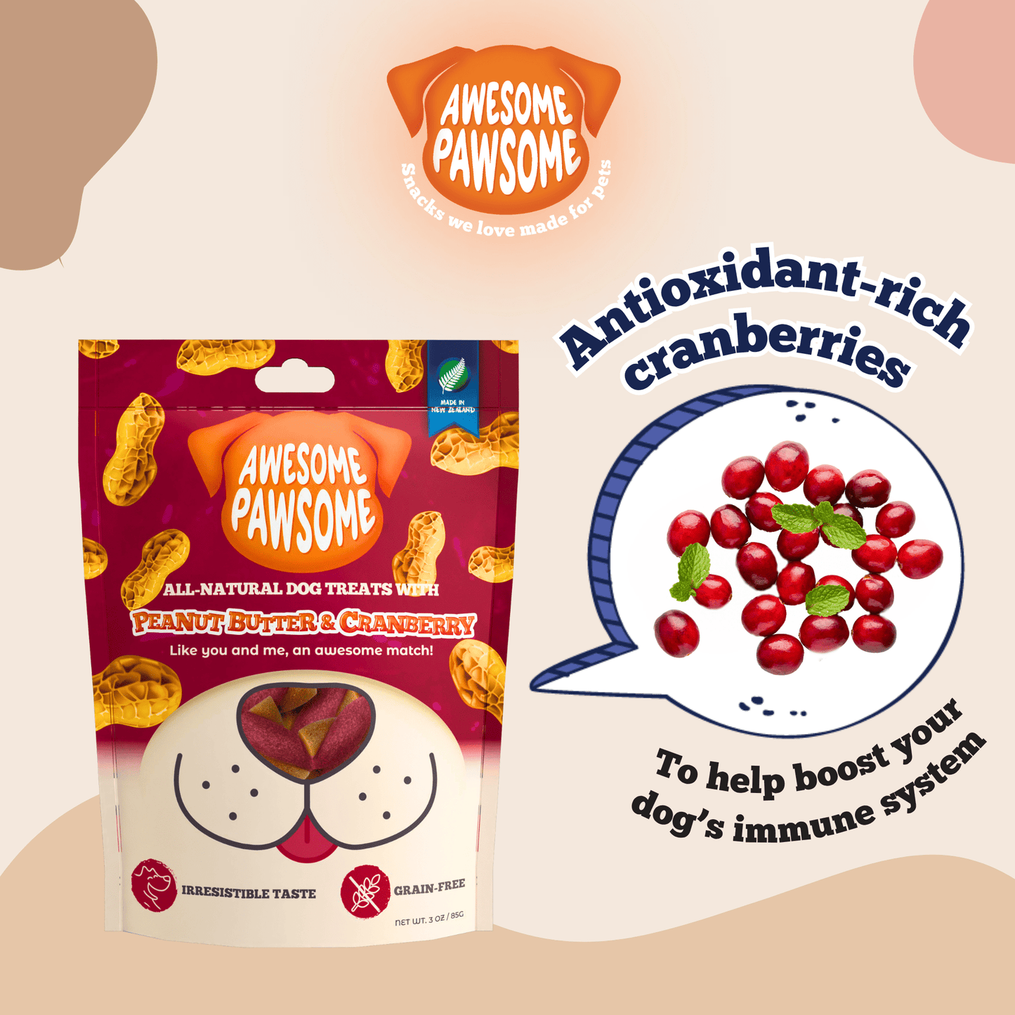 Awesome Pawsome Grain-Free Dog Treats