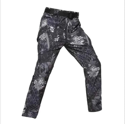 Men's Tactical Outdoor Assault Pants - Shark Skin Soft Shell Cargo Pants | Military Style