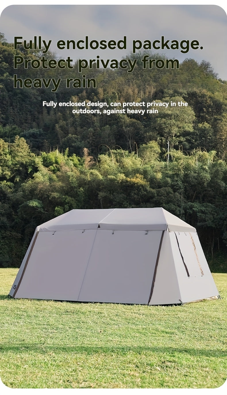 Family Tent Double Layers Waterproof Tent Manual pole setup  PU3000+ LCF01633 ECOTREK