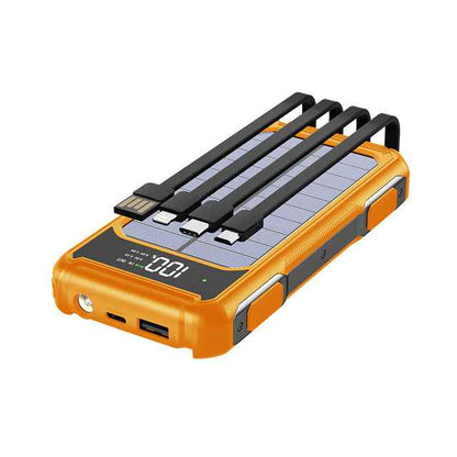 Solar Power Bank with Type C Fast Charging — 20000mAh Solar Charging | Outdoor & Travel
