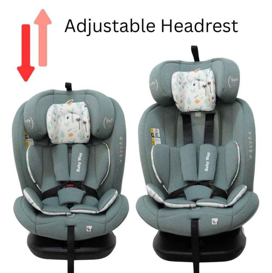 Baby Way NZ All-Rider Eden i-Size 360 rotating convertible car seat with ISOFIX and top tether for babies and toddlers.