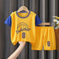 Baby Way NZ kids' sportswear matching set featuring black basketball and netball tops for toddlers and babies.