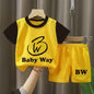Baby Way NZ kids' sportswear matching set featuring black basketball and netball style toddler tops for boys and girls.