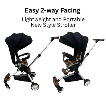Baby Way NZ Urban Rider 2-Way Stroller in compact, convertible design with adjustable seat and sturdy frame for versatile use.