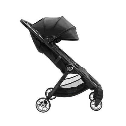 Baby Jogger City Tour 2 Compact Double Stroller in Pitch Black, lightweight and foldable double stroller for infants and toddlers.