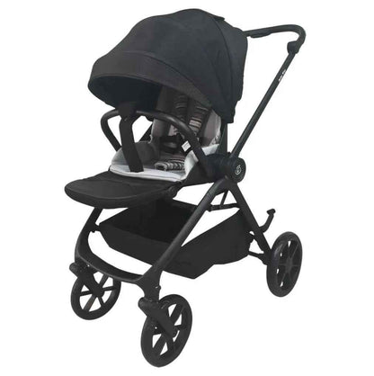 Baby Way NZ Crown Y luxury reversible bassinet stroller with sunshade, extended canopy, and capsule combo for comfortable baby travel.