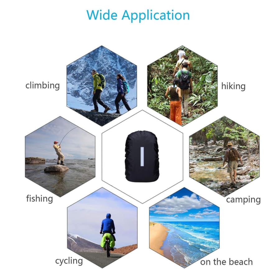 Backpack Waterproof Black Cover 9eight5