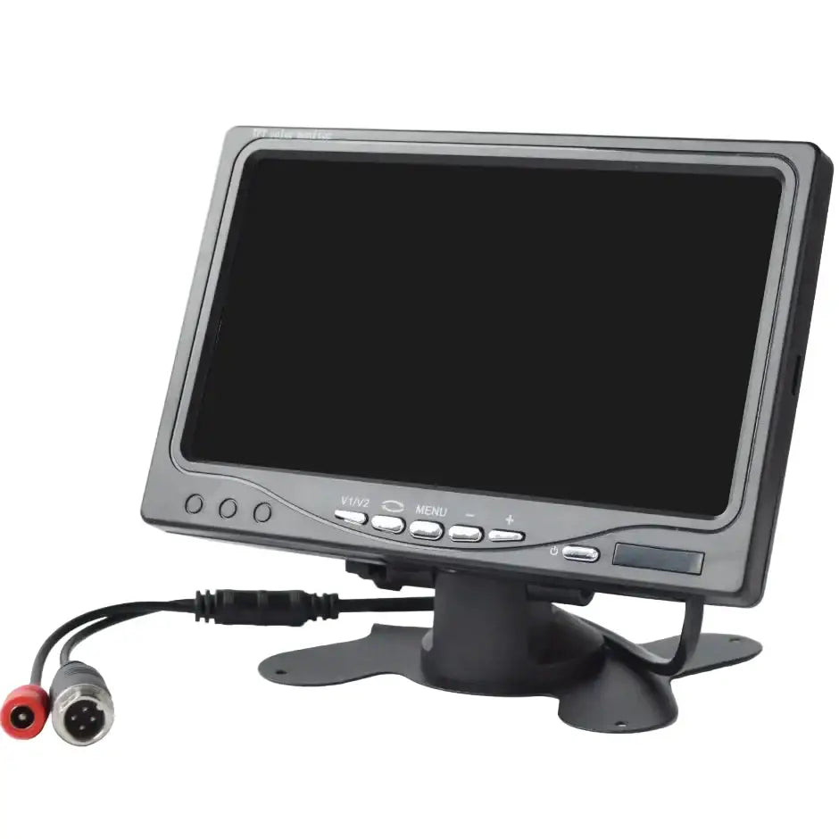 Backup Reverse Camera with 7" LCD Monitor – Easy Install 12V/24V CVBS Habicare