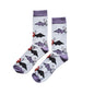 Barekind NZ Save the Bats bamboo socks for adults featuring bat illustrations, made with soft, eco-friendly bamboo fabric.