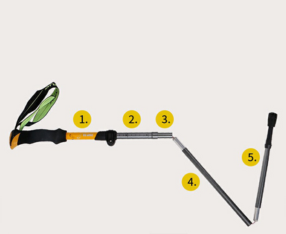 7075 Aluminium Trekking Poles with Quick Lock System ECOTREK