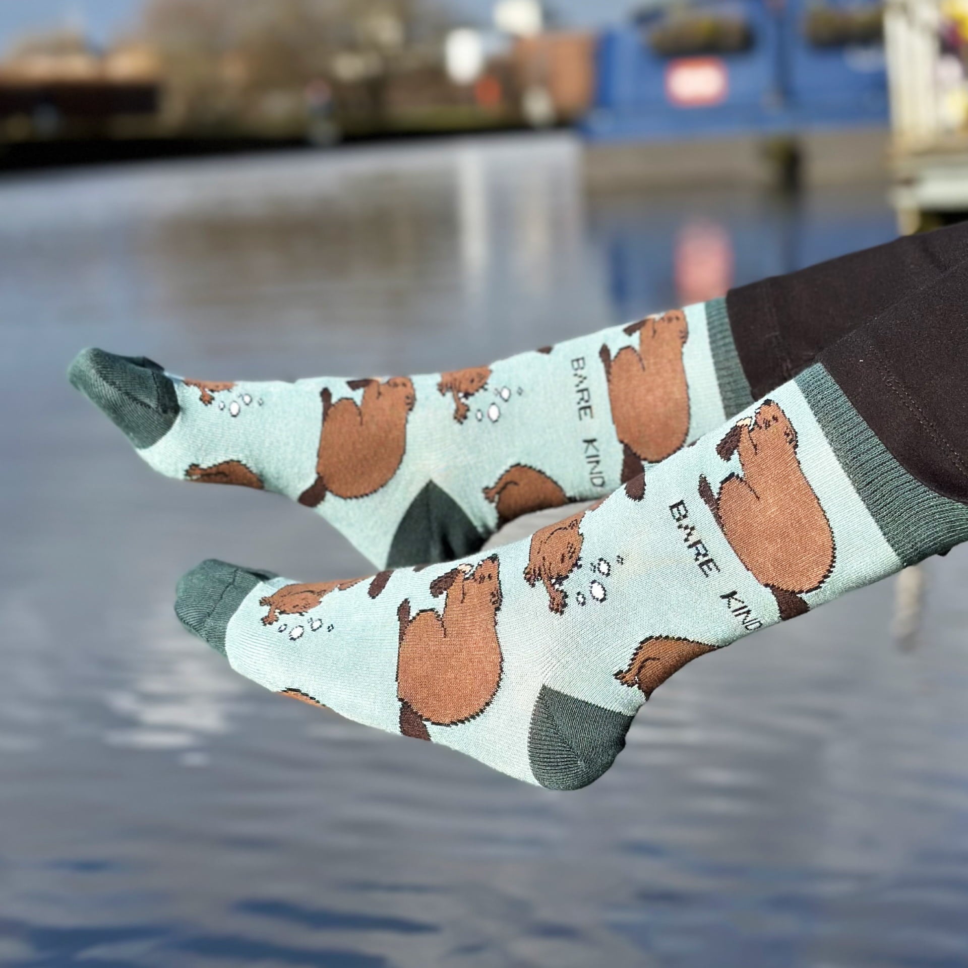 Save the Beavers Bamboo Socks Barekind NZ