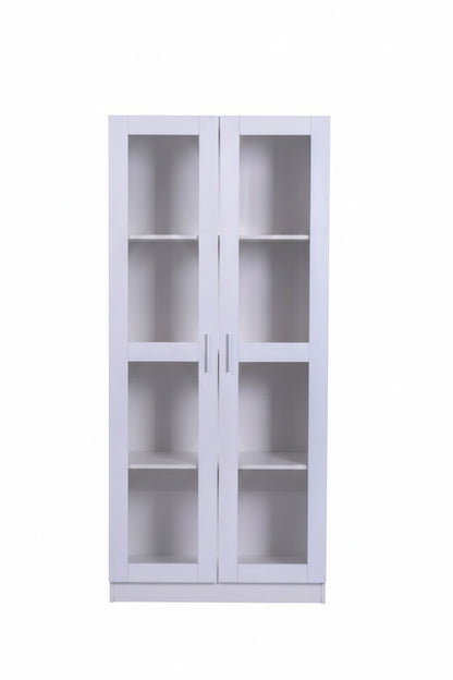 Sue-e Furniture Billy display bookshelf with open shelves and wood finish, showcasing stylish storage for books and decorative items.