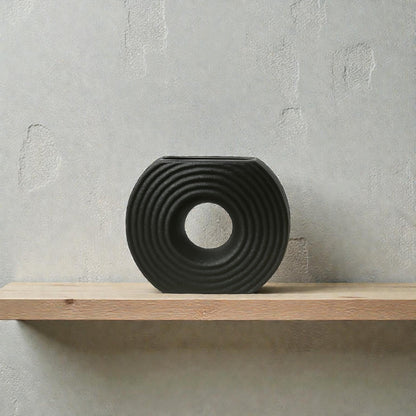 Frankly Cotton Textured Ceramic Circular Vases Nest & Stem Homewares