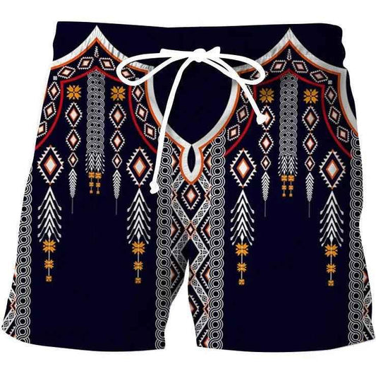 Retro Striped Shorts: Classic Men's Vintage Fashion