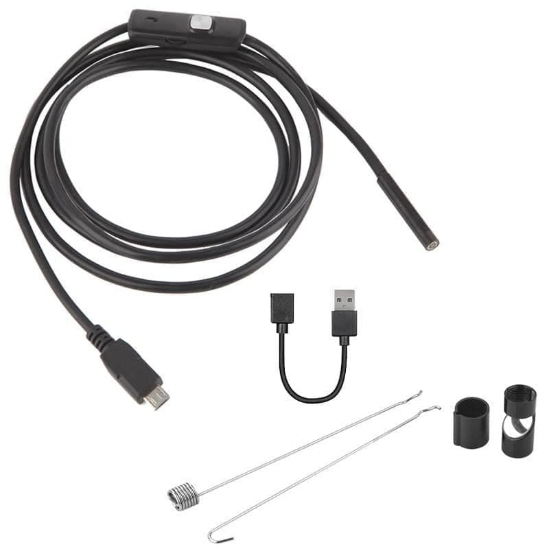 9eight5 borescope camera for phone and tablet inspections, Android Type-C and Micro USB compatible, compact endoscope device