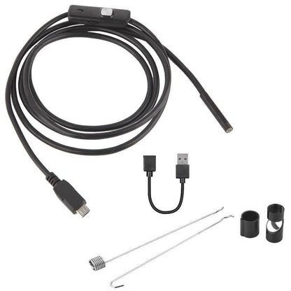 9eight5 borescope camera for phone and tablet inspections, Android Type-C and Micro USB compatible, compact endoscope device