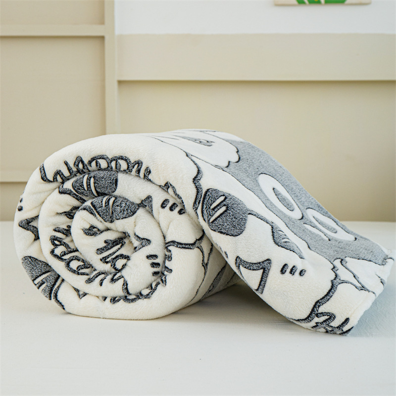 Fleece Blanket Soft Comfy Plush Winter Warm 200cm - ShopHub