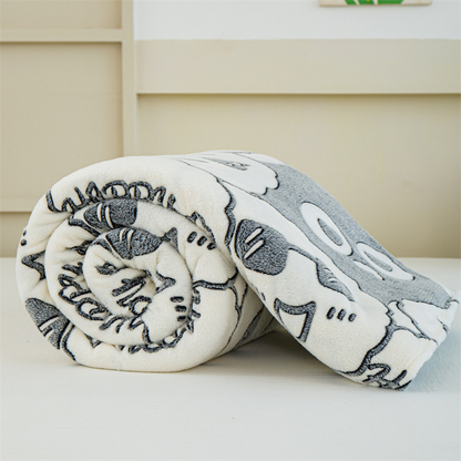 Fleece Blanket Soft Comfy Plush Winter Warm 200cm - ShopHub