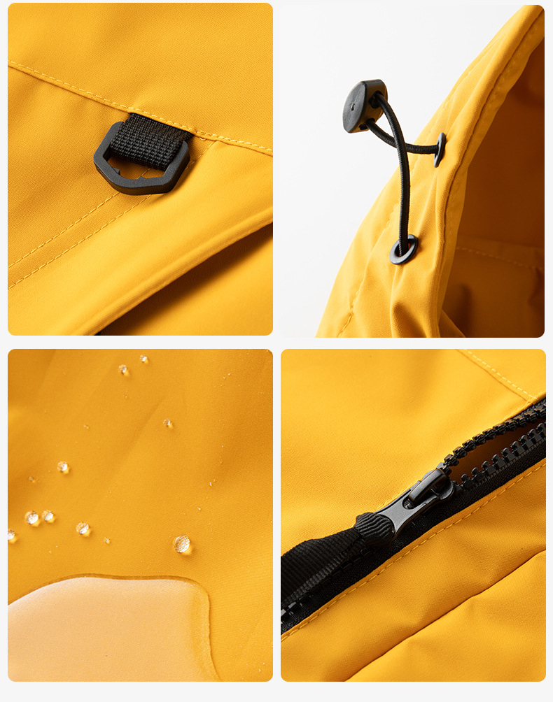 Thickened Lined Heated Jacket Waterproof Yellow - ShopHub
