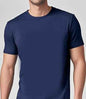 Solid Casual Short-Sleeve Crewneck T-Shirt