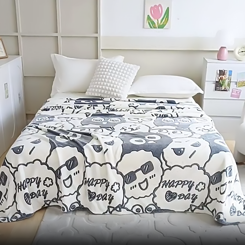 Fleece Blanket Soft Comfy Plush Winter Warm 200cm - ShopHub