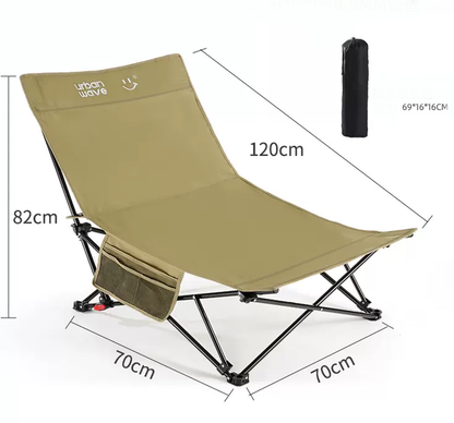 Portable Folding Beach Chair – Enhanced Size & Comfort ECOTREK