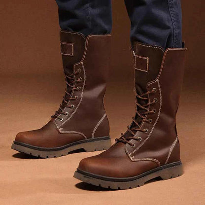 Men's Waterproof Leather Martin Boots | Hiking & Combat Boots
