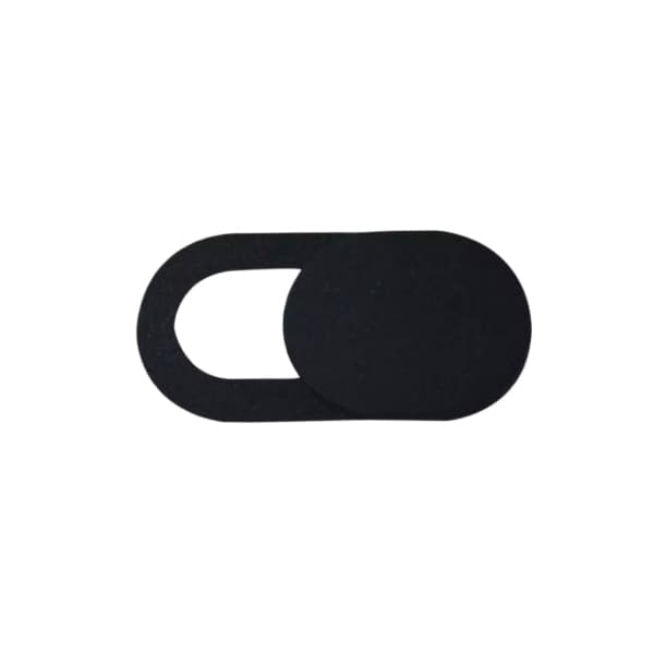 Black 9eight5 camera lens cover screen protector with eye mask design for camera protection and screen shielding.