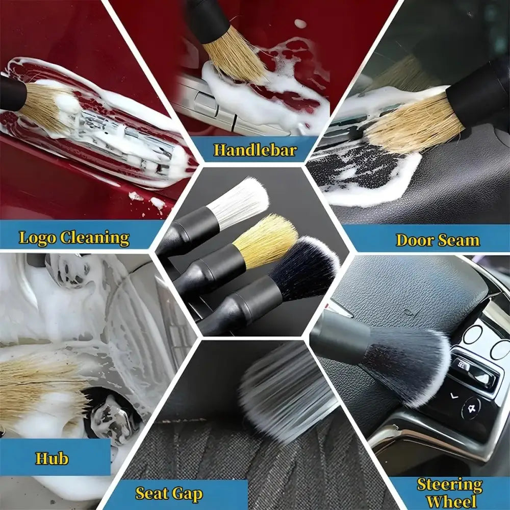 Car Detailing Brush Set (4–5PCS) Habicare